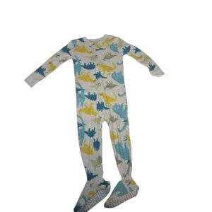 Carter’s Child of Mine Dinosaur Footed Sleeper Pajamas 18M NWT